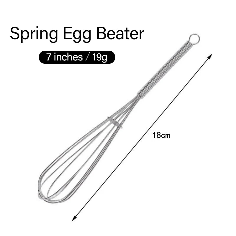 Mini Stainless Steel Balloon Whisk | 3-Wire Manual Egg Beater alternate view