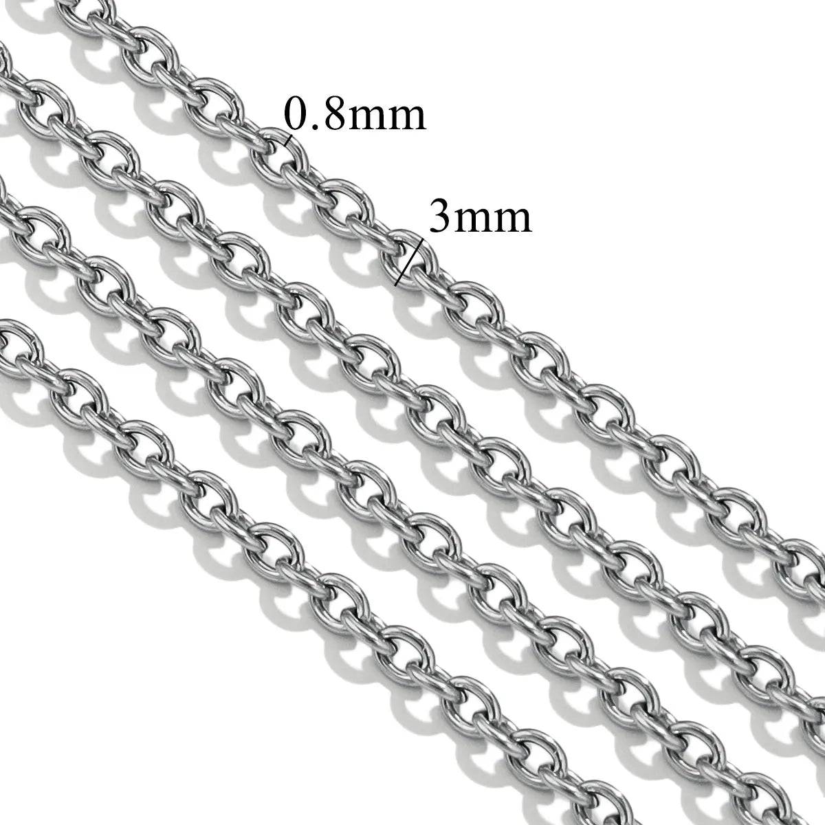 1 Meter Stainless Steel Chain Gold Silver DIY Jewelry Making Chain Necklace Bracelet Cha detail view