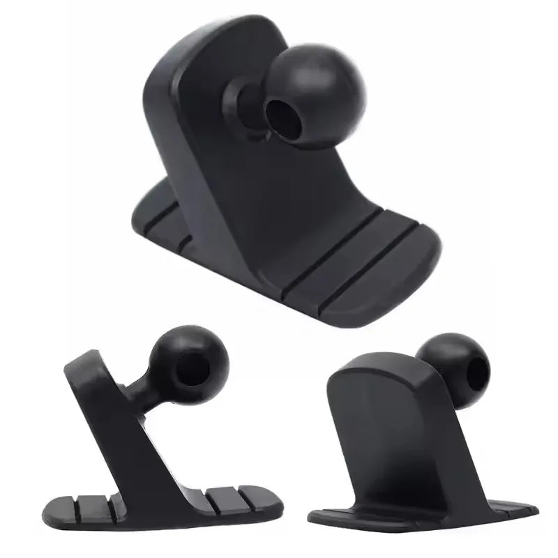 Car Cell Phone Holder Base 17mm Ball Head Base Dashboard Mounting Suction Cup Anti-slip Bracket Air Outlet Clip Car Accessories