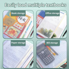 Mesh Bags A4/A5 Plastic Zipper Bags for Organizing Waterproof Clear close-up view