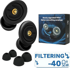 Reusable Silicone Ear Plugs for Noise Reduction | Sleep, Swimming & Travel Earplugs Set