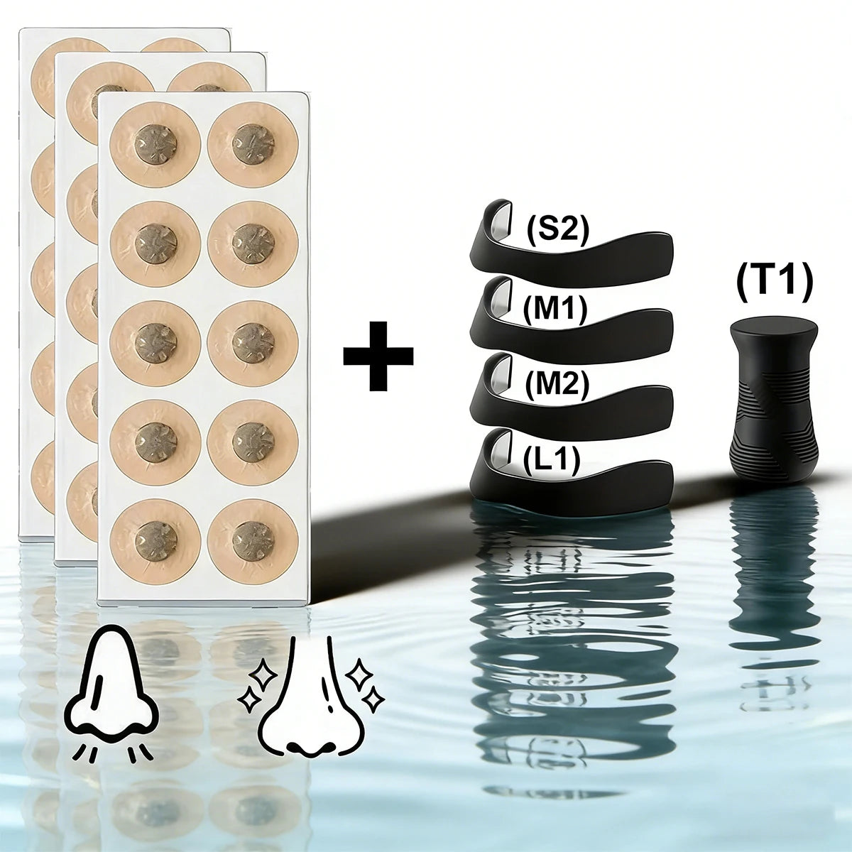Nasal Dilator for Exercise and Daily Use | Magnetic Nasal Strips for Better Breathing detail view