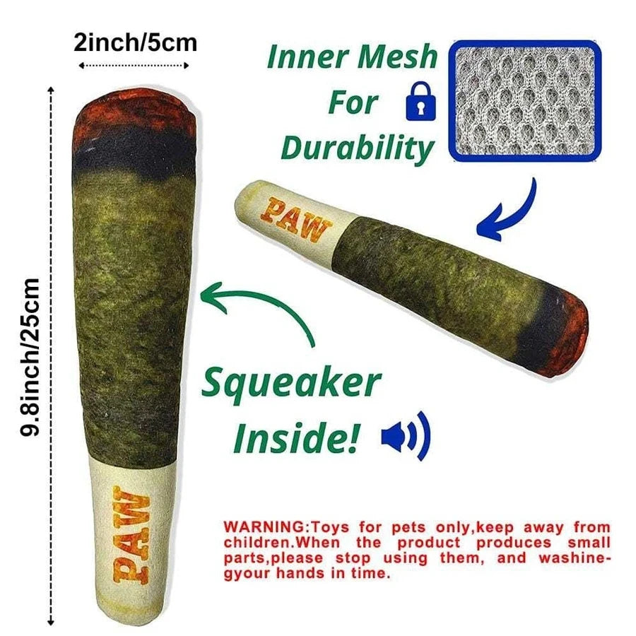 Interactive Dog Joint Sound Puppy Toys Cigar For Small Resistant Squeak Dogs Indestru alternate view