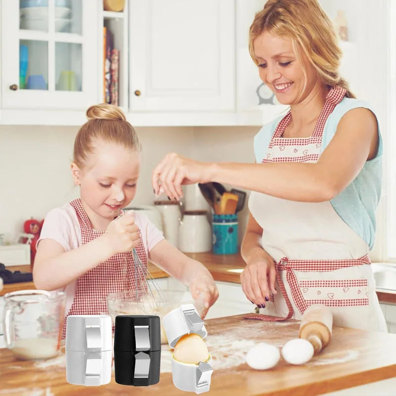 Egg Shell Opener and Egg Beater Separator | Portable Kitchen Egg Tool additional angle