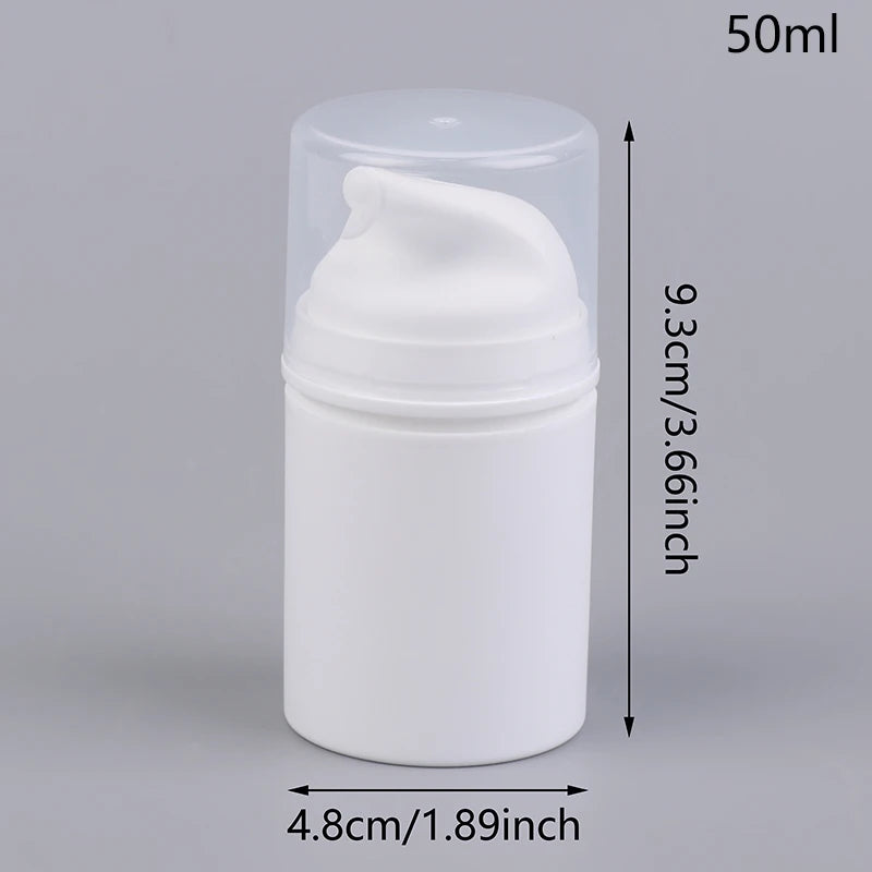Airless Cosmetic Travel Size Vacuum Pump Bottles, Refillable Emulsion Dispenser for additional angle