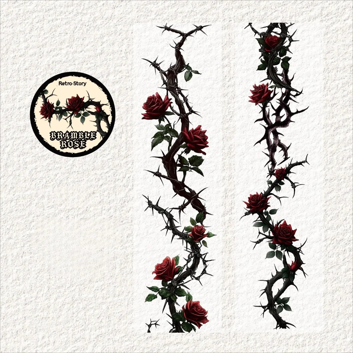 Floral Theme Decorative Adhesive Tapes | Scrapbooking and Craft Stickers additional angle