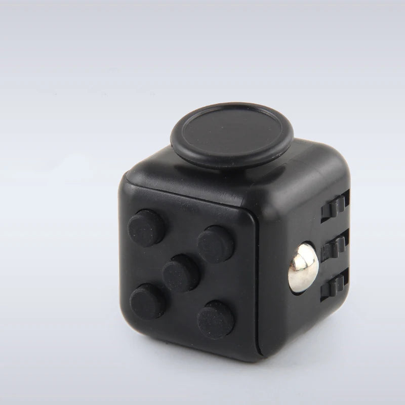 Fidget Dice Stress Relief Toy | Anxiety Relief Fingertip Decompression Cube close-up view