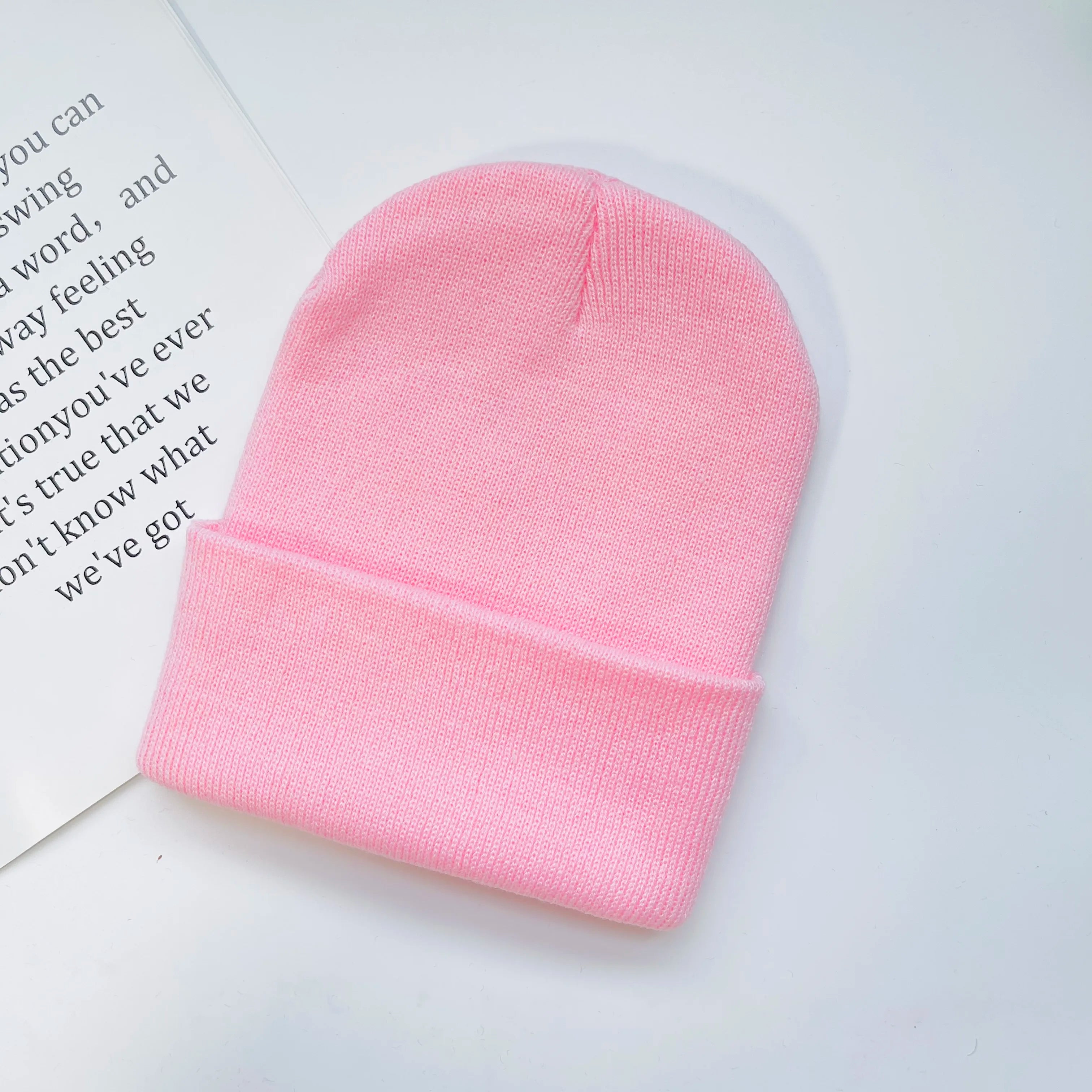 MLFO Colorful Knit Beanie with Ear Flaps | Unisex Winter Hat close-up view
