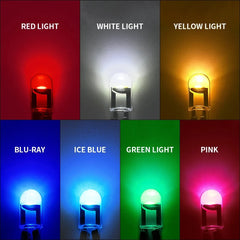 10X New W5W LED T10 Car Lights COB Glass Interior Parts Bulbs White ice blue Yellow Au close-up view