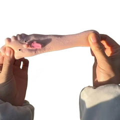 Funny Tongue Sticking Big Feet Squeeze Toys Novel Soft Silicone Fidget Toy Soft Slow Reb detail view