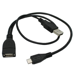 2-in-1 Micro USB to USB OTG Adapter with Power Cable | For Fire Stick, PlayStation Classic & More