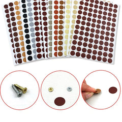 96Pcs 15mm Wood Furniture Screw Cap Covers | Self-Adhesive Hole Stickers for Desk Cabine detail view