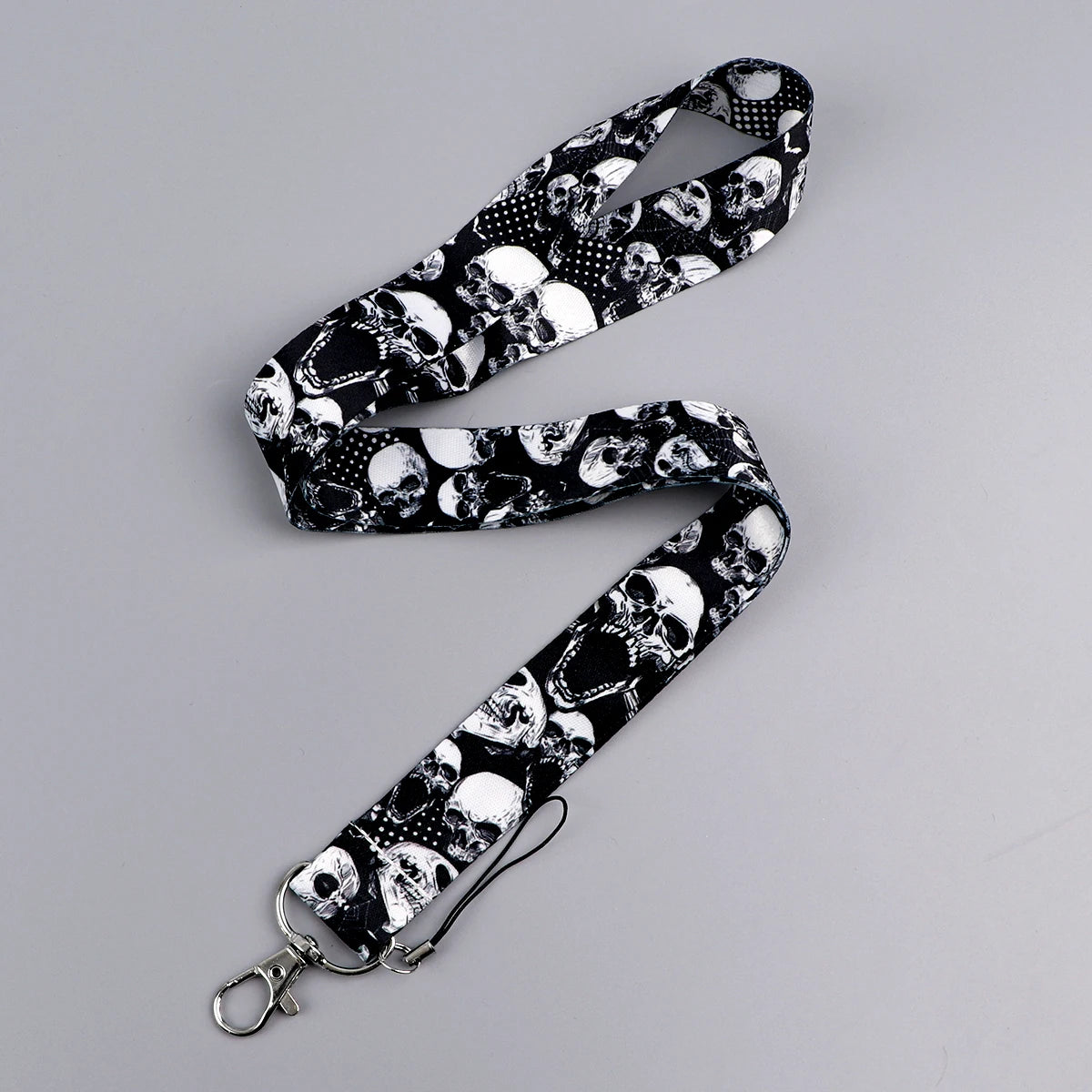 Human Skeleton Lanyard Card Holder Neck Strap for key ID Card Phone Straps Badge Holder Hanging Rope