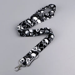 Human Skeleton Lanyard Card Holder Neck Strap for key ID Card Phone Straps Badge Holder Hanging Rope