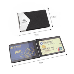 Thin Aluminum Credit Card Holder for Lexus | Laser Engraved ID Case alternate view