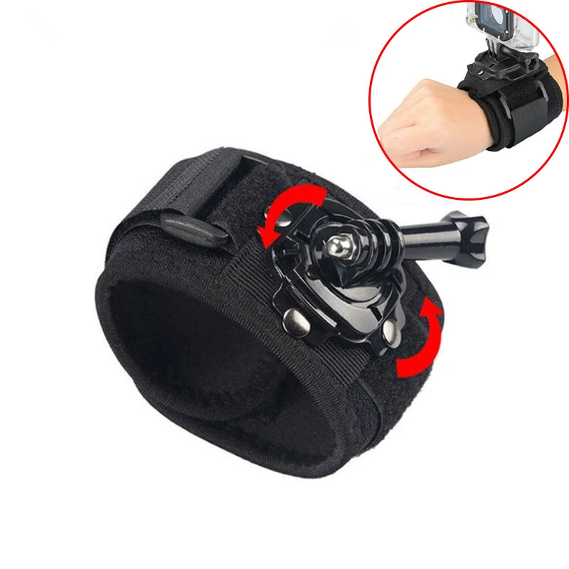 360 Rotating Hand Strap Mount for GoPro DJI Insta360 alternate view