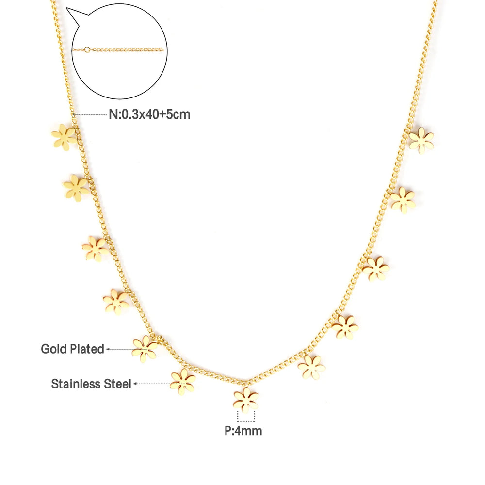 LUXUKISSKIDS Sweet Multicolor Drip-Oil Beads Necklace Women's Bohemia Stylish Clavicle C detail view