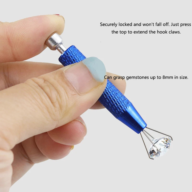 Diamonds Clamp Stainless Steel Texture Jewelry Picking Tool for Jewelry Lovers alternate view