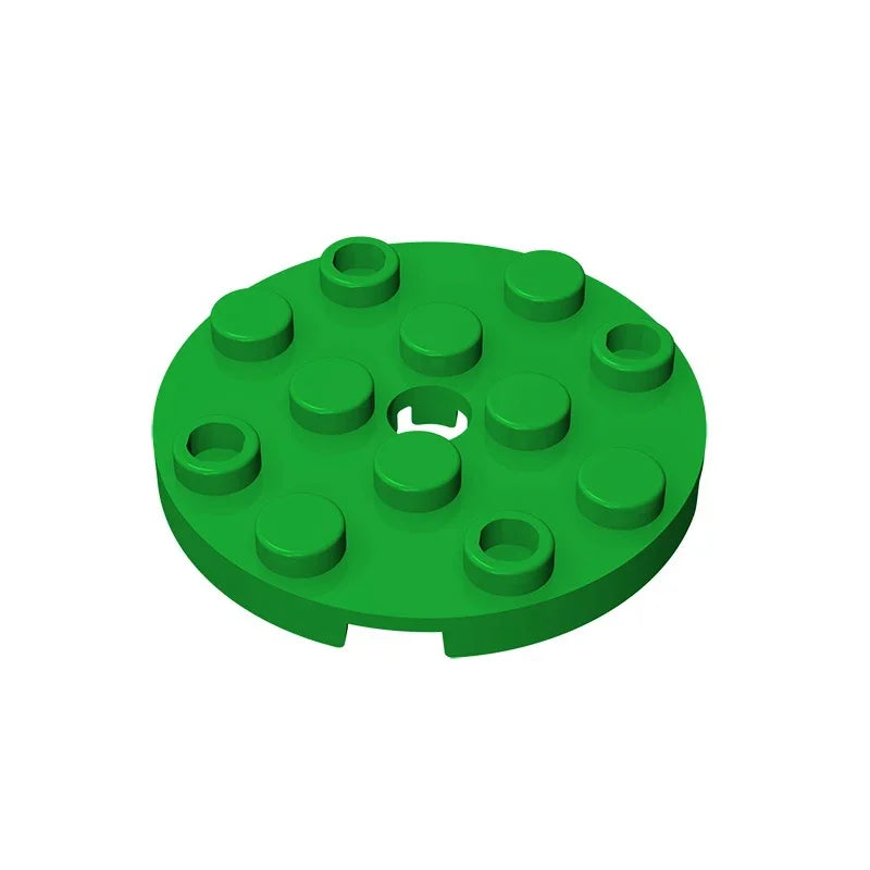 Gobricks GDS-841 Round Plate 4x4 with Hole | Compatible Building Block for DIY Creations detail view