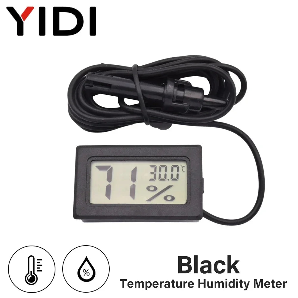 Mini LCD Digital Thermometer Hygrometer | Temperature Humidity Monitor for Incubator Aqu detail view