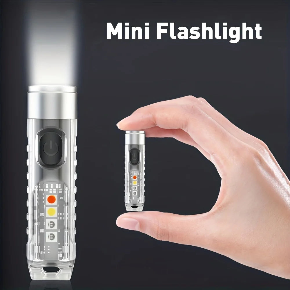 Mini Keychain Light | Portable LED Flashlight with USB Charging