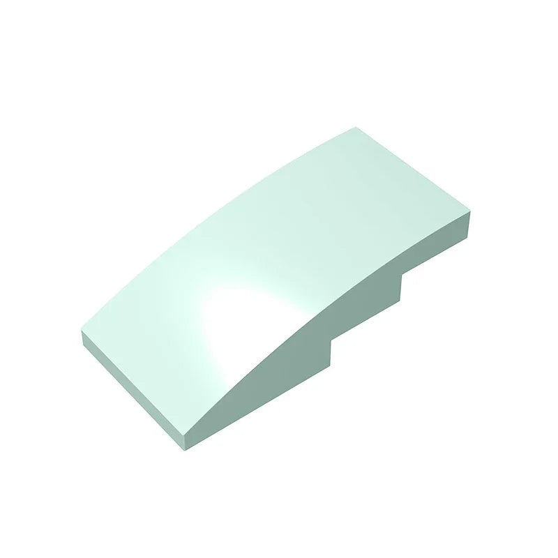 Slope, Curved 4 x 2 Building Block (Gobricks GDS-660) | Compatible with Lego 93606 Par close-up view