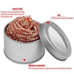 Soldering Iron Tip Cleaner Ball Mesh Filter close-up view