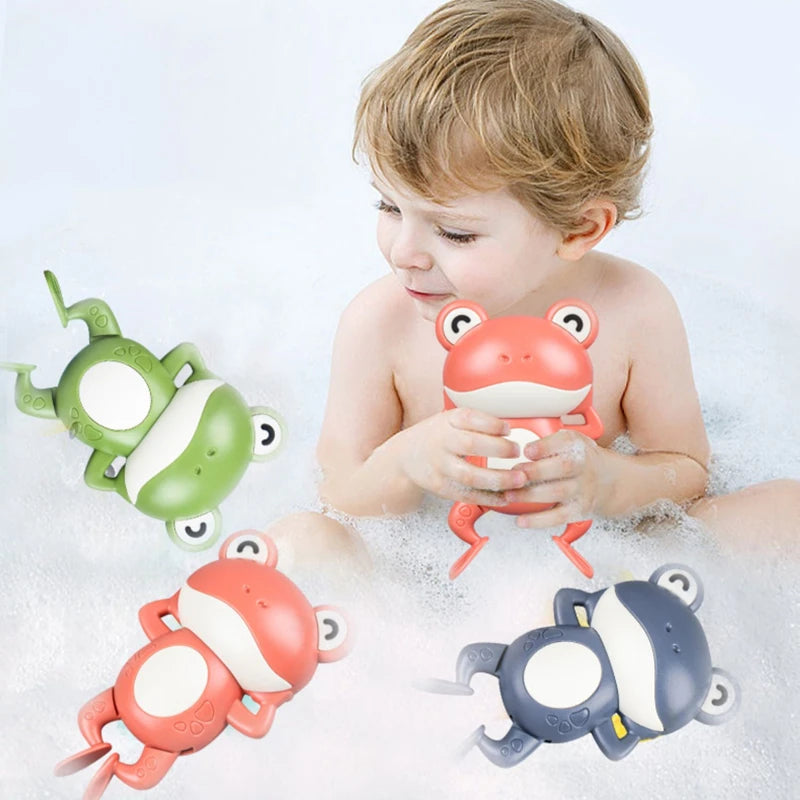 New Bath Toys for Toddlers Chain Clockwork Swim Backstroke Little Frog Baby Bathe C additional angle