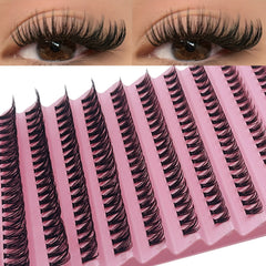 Mixed 8-16mm Long Volume Lash Clusters 200 Pieces Natural Individual DIY Eyelash Extensions Salon Qu