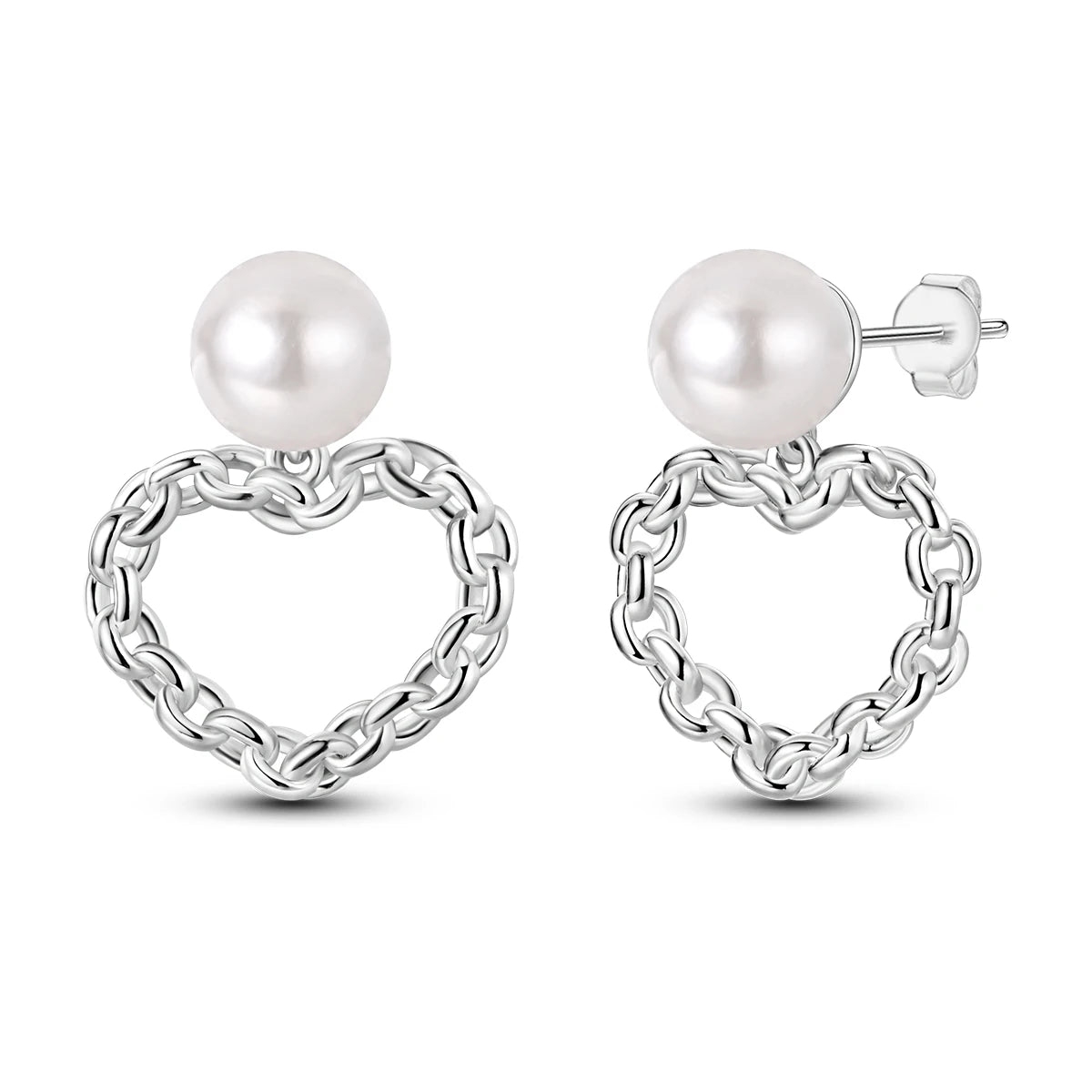 Original 925 Sterling Silver Women Hoop Earrings High Quality Shine Zircon U Shaped additional angle