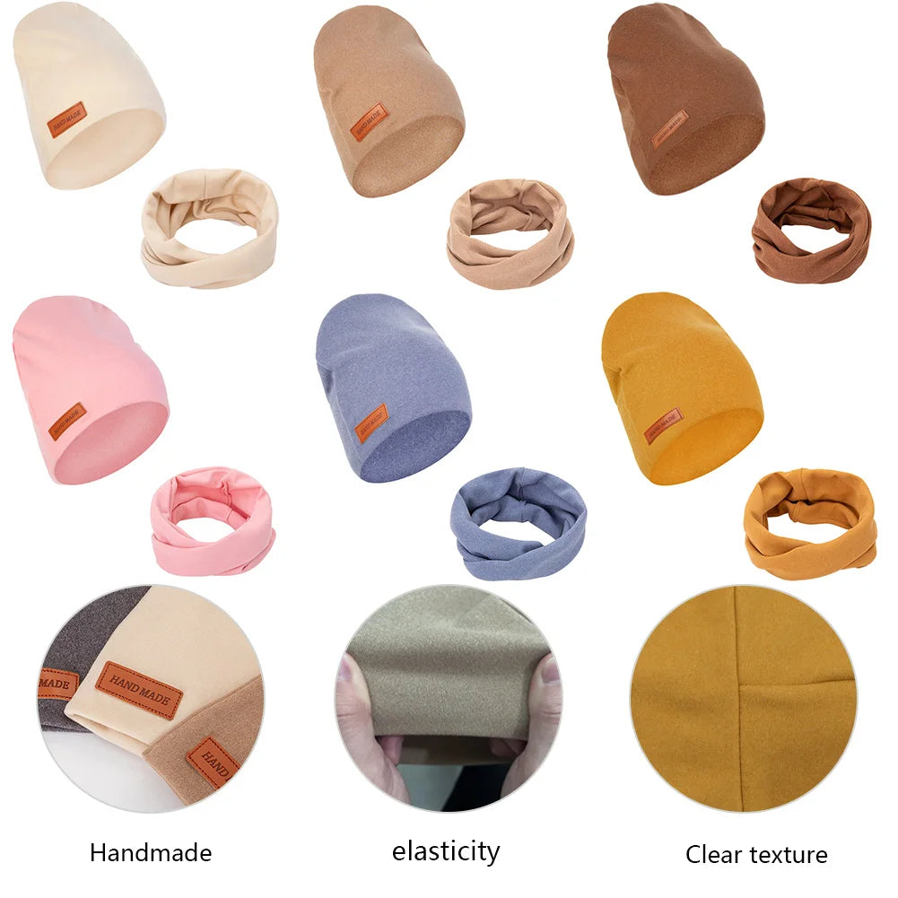 Soft Baby Turban Hat and Scarf Set | Faux Cashmere Winter Headwear for Newborns and K lifestyle view