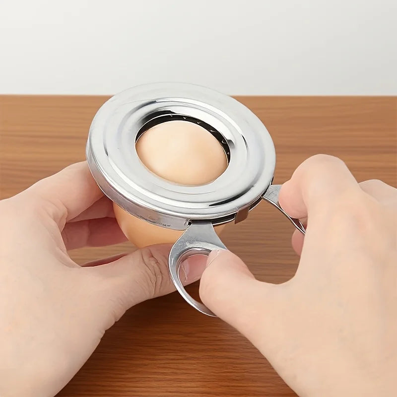 Portable Stainless Steel Egg Topper Tool | Easy Perfect Egg Cracker for Breakfast detail view