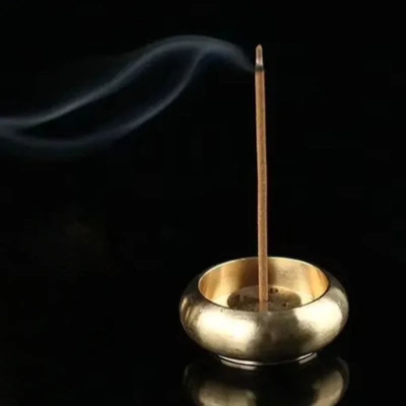 Porous Lotus Incense Holder Tray | Zen Metal Sandalwood Incense Burner Plate alternate view