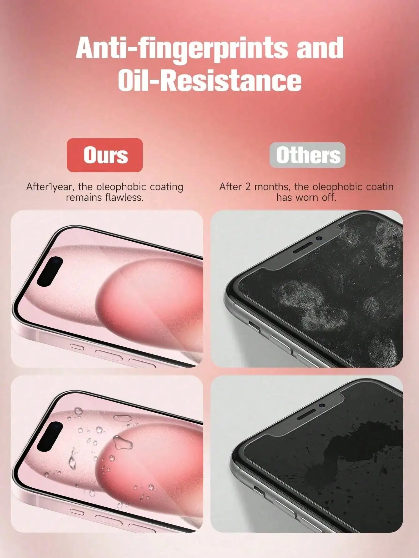 3PCS HD Clear Tempered Glass Screen Protector for iPhone 17 16 15 14 13 12 11 Pro Max XS XR 9H Anti-Scratch Full Coverage