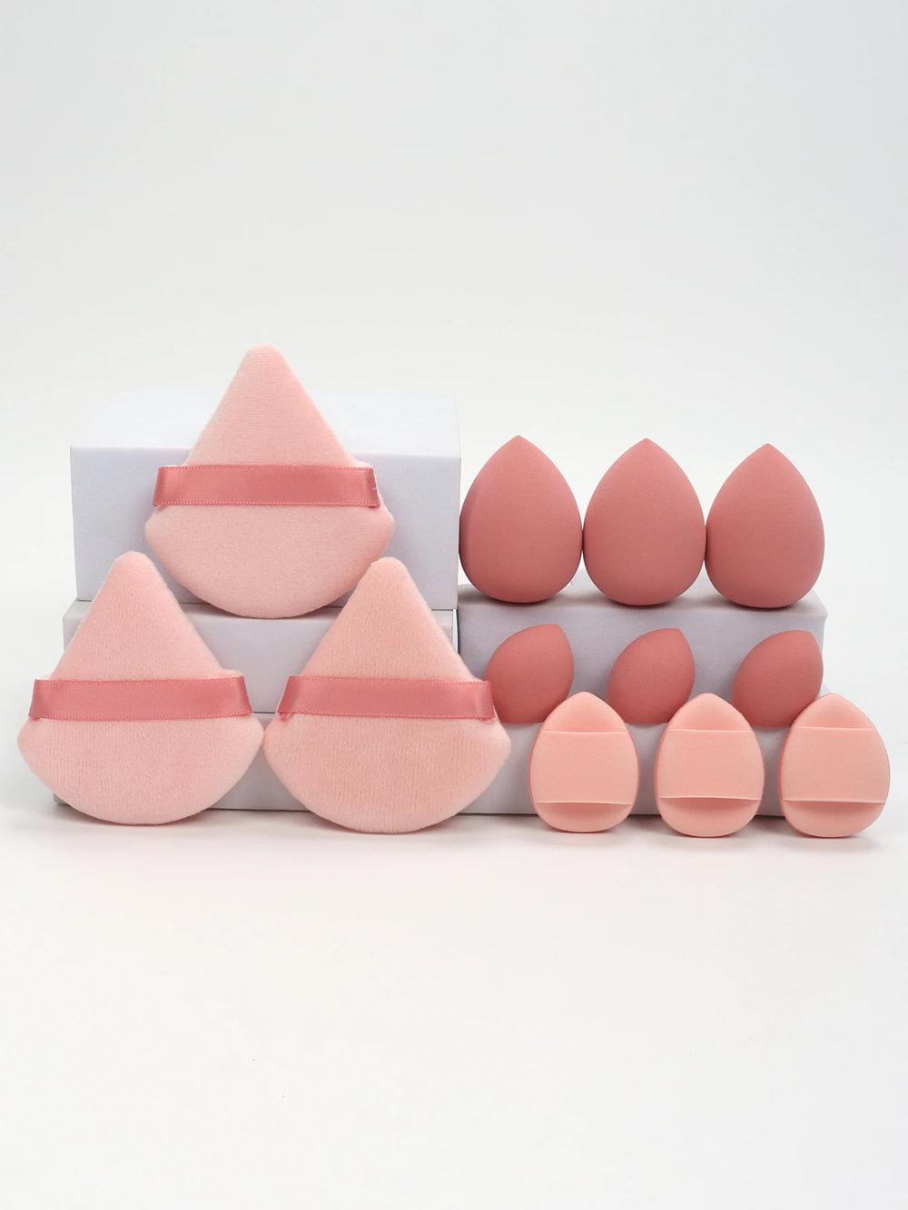 12-Piece All-Purpose Makeup Sponge Set, Made of 3 Loose Powder Puffs, 3 Mini Air Cush alternate view