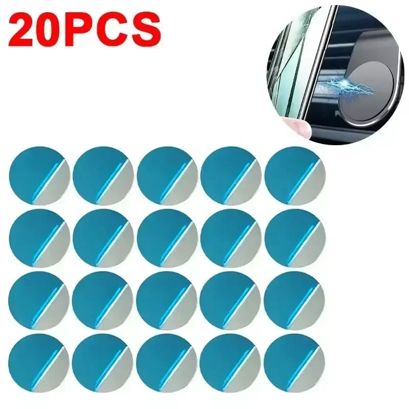 50/1PCS Metal Plate Disk for Magnet Car Phone Holder Round Iron Sheet Stickers Car Ma lifestyle view