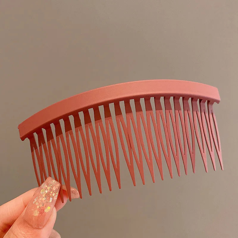 1Pcs Colorful Plastic Side Hair Twist Combs French Twist Comb Women Fine Hair Clips Hairs Styling Accessories Wholesale 7 Colors