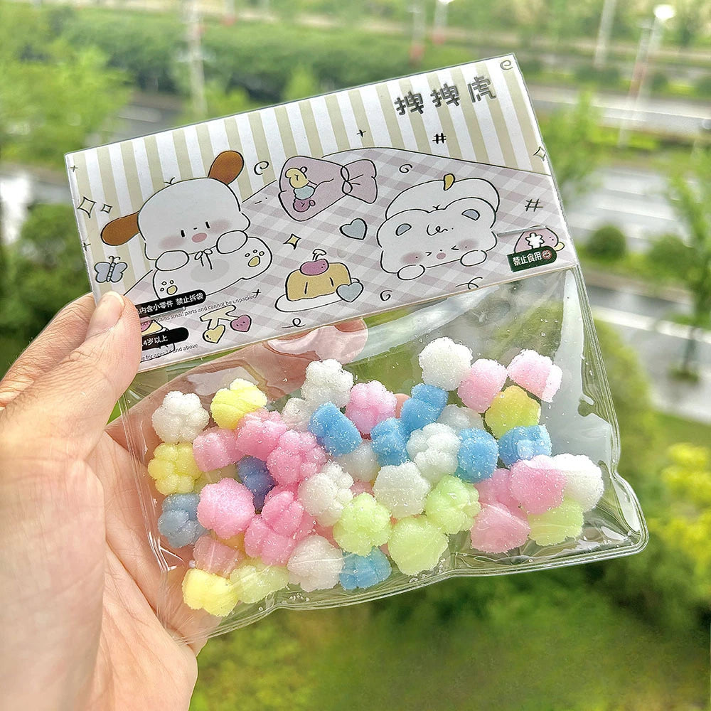 Mini Cat Paw Taiyaki Squishy Toy Set | Stress Relief Fidget Sensory Toys for Kids and Ad detail view