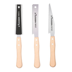 6-Inch Double-Sided Hand Saw | Flexible Flush Cutting Saw for Woodworking close-up view