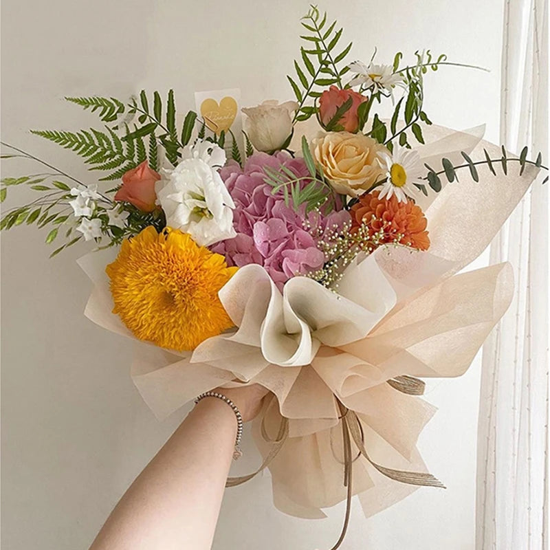 Soft Cotton Flower Wrapping Paper | Bouquet Lining for Gift DIY additional angle