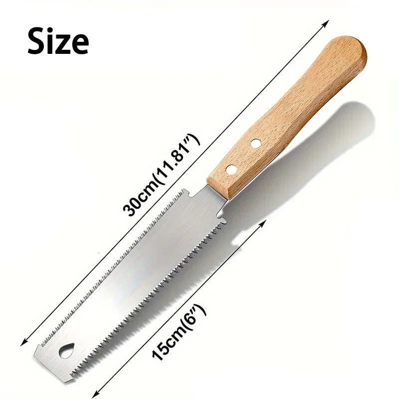 6-Inch Hand Saw with Double-Sided Flexible Blade | Flush Cutting Woodworking Tool lifestyle view