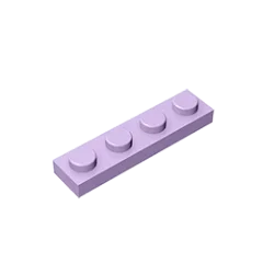 Gobricks GDS-504 Plate 1 x 4 | Compatible Building Block Pieces lifestyle view