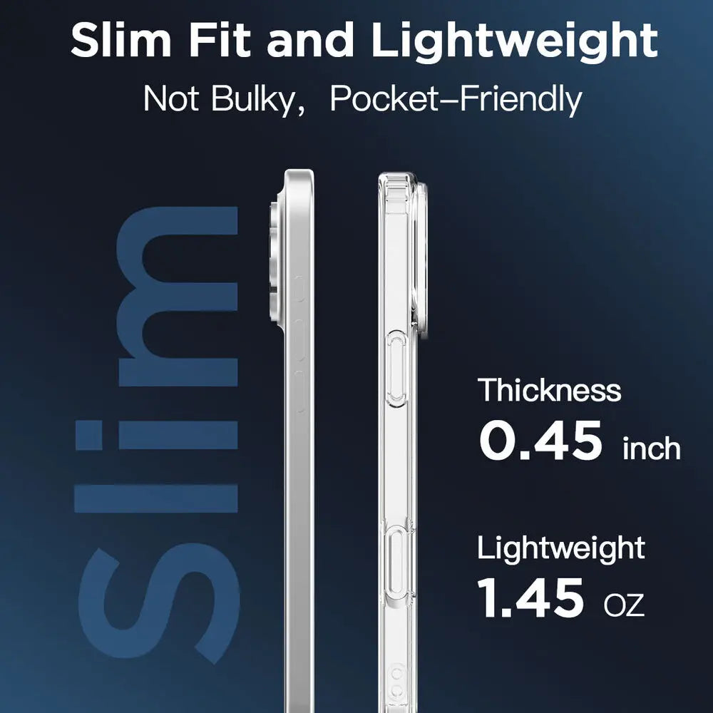 Original Magnetic Transparent Phone Case For iPhone 17 18 16 15 14 13 12 11 Pro Max additional angle
