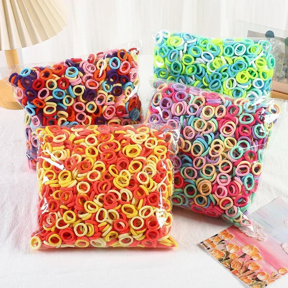 Scrunchie Rubber Band Kid Hair for Girls Ponytail Hold close-up view