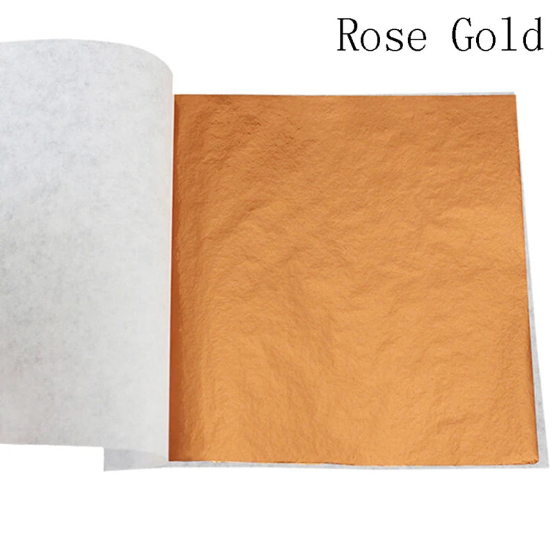 100 Sheets Pure 24K Gold Foil Leaf | For Food Decorations, Gilding, and DIY Crafts additional angle
