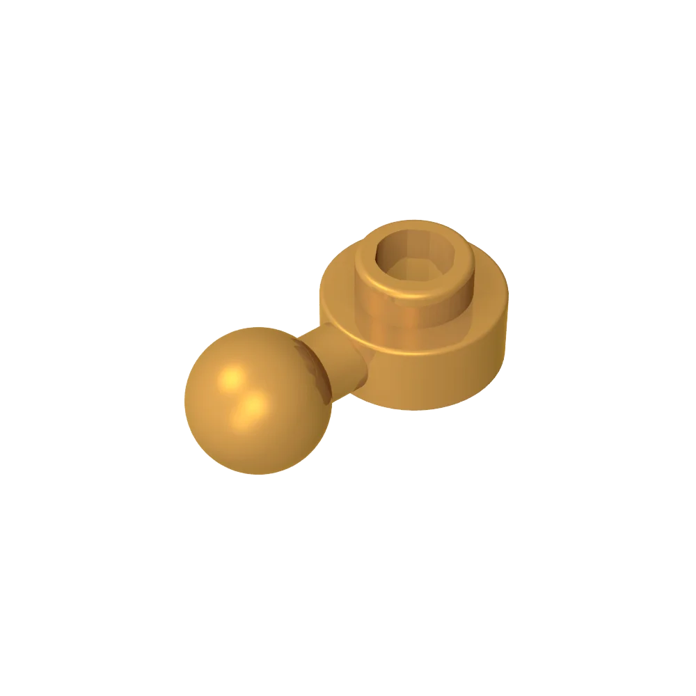 Gobricks GDS-1500 Hinged Plate 1x1 with Ball Head | Compatible Building Brick additional angle