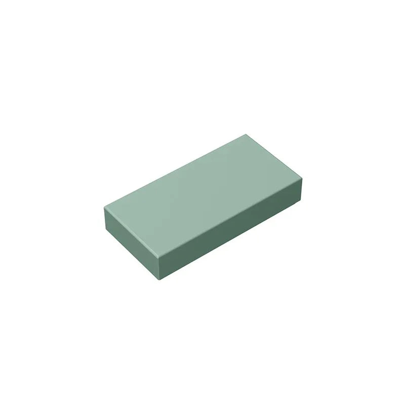 Gobricks GDS-566 Tile 1 x 2 with Groove | Compatible Building Block detail view