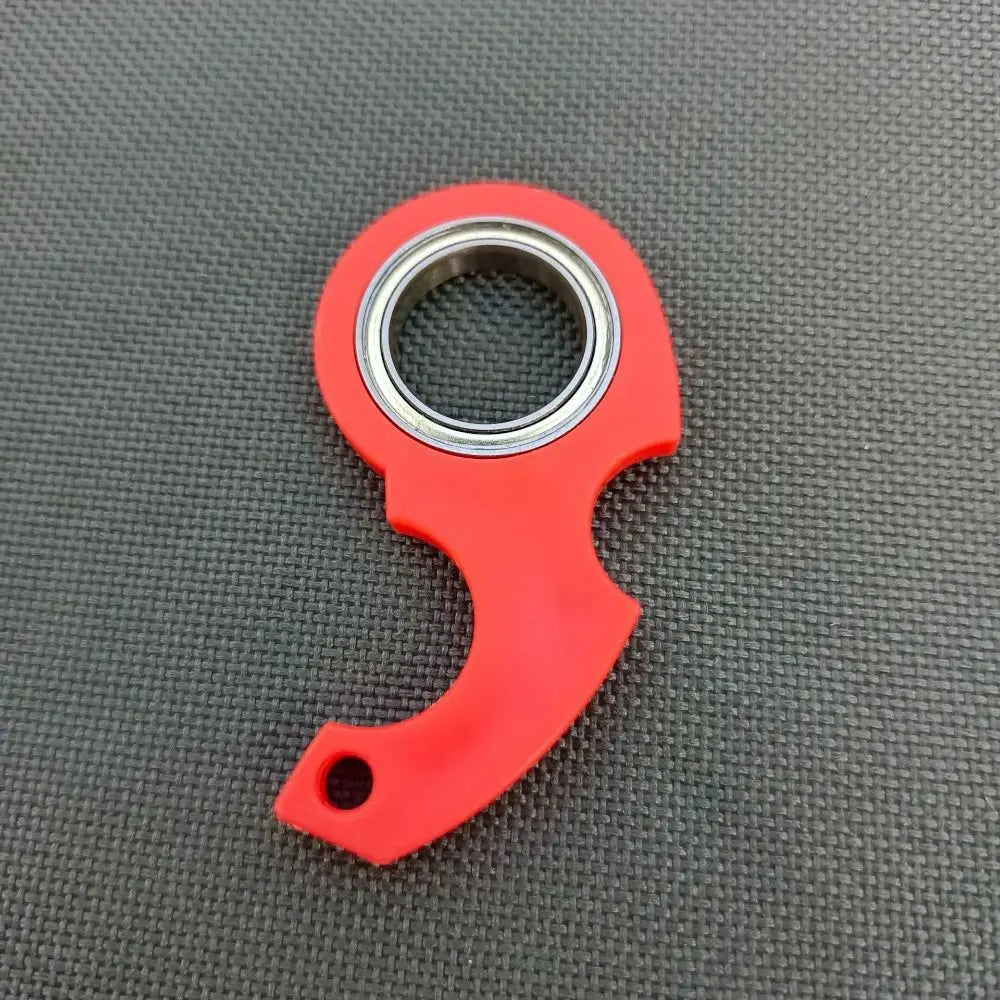 Fidget Spinner Keychain | Glow in the Dark Stress Relief Toy close-up view
