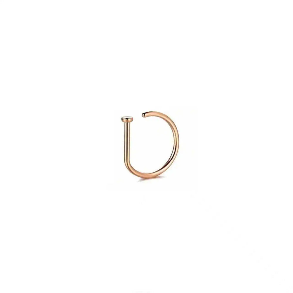 Stainless Steel Ring Nostril Body Jewelry New Curved Barbells Fake Nose Piercing D Sh lifestyle view