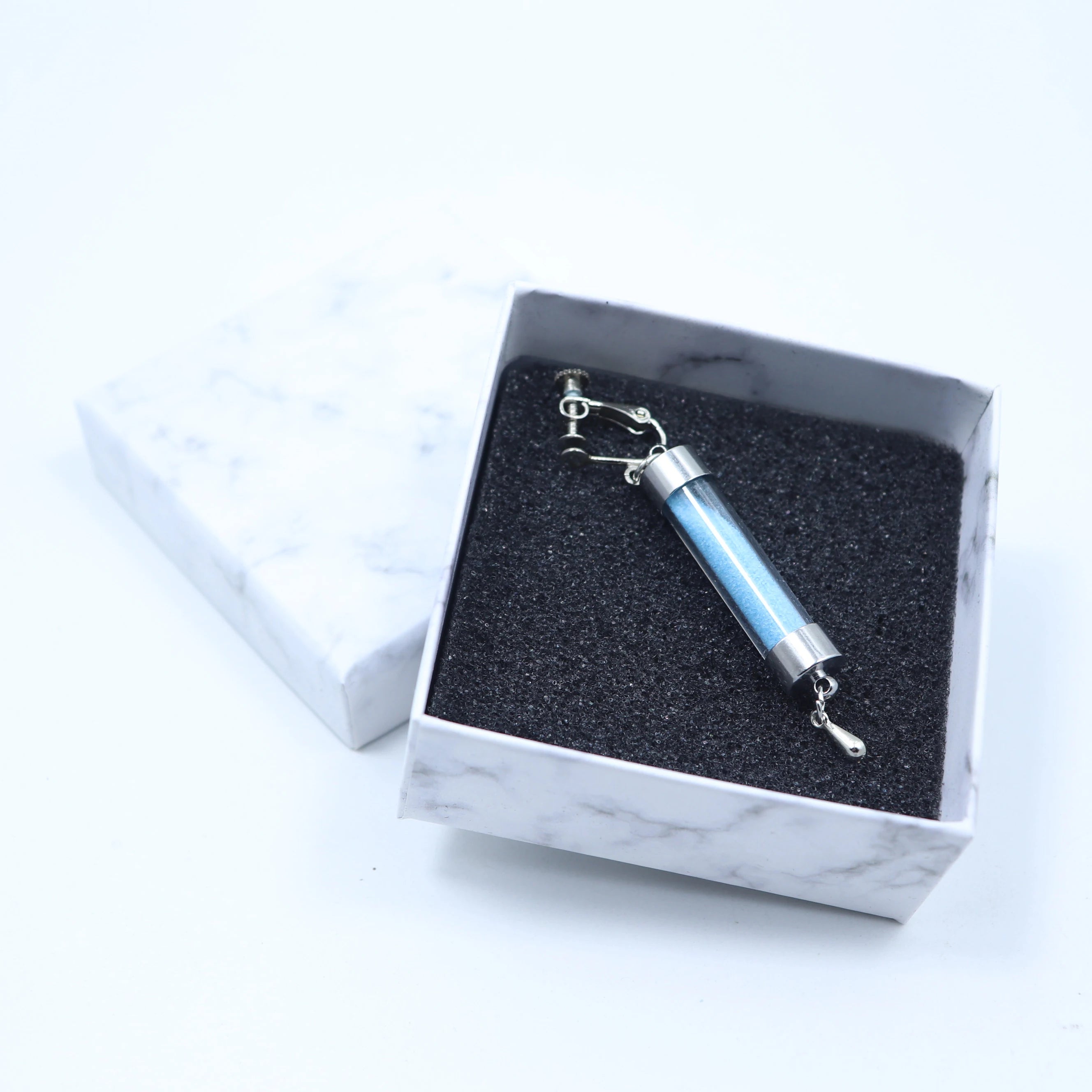 Genshin Impact Dottore Earrings | Cosplay Drop Earrings with Gift Box detail view